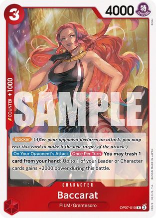 Baccarat (OP07-010) One Piece - 500 Years in the Future - Single Cards