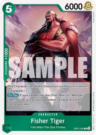 Fisher Tiger (OP07-032) One Piece - 500 Years in the Future - Single Cards