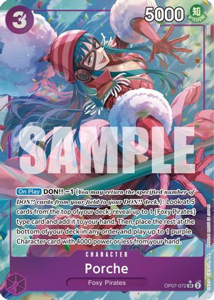 Porche (Parallel) (OP07-072) One Piece - 500 Years in the Future - Single Cards
