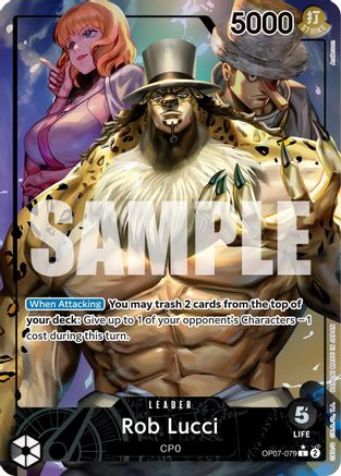 Rob Lucci (079) (Parallel) (OP07-079) One Piece - 500 Years in the Future - Single Cards