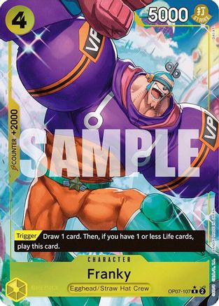 Franky (Parallel) (OP07-107) One Piece - 500 Years in the Future - Single Cards