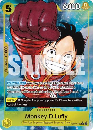 Monkey.D.Luffy (109) (Parallel) (OP07-109) One Piece - 500 Years in the Future - Single Cards