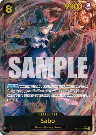 Sabo (Parallel) (OP07-118) One Piece - 500 Years in the Future - Single Cards