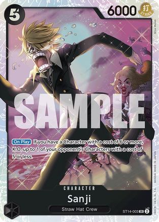 Sanji (ST14-003) - Starter Deck 14: 3D2Y Foil - Single Cards