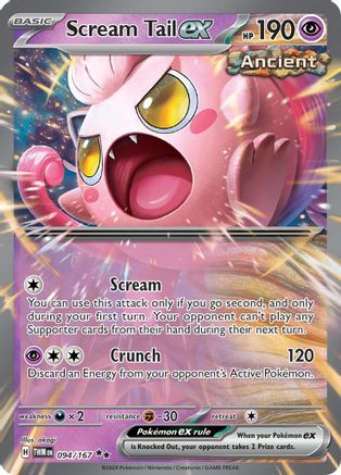 Scream Tail ex (094/167) SV06: Twilight Masquerade Pokemon - Single Cards