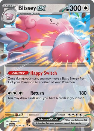 Blissey ex (134/167) SV06: Twilight Masquerade Pokemon - Single Cards
