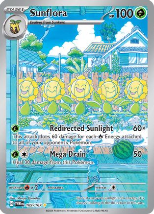 Sunflora (169/167) SV06: Twilight Masquerade Pokemon - Single Cards