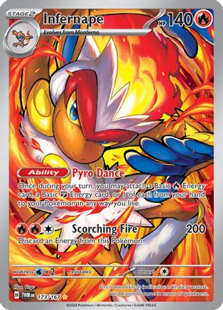 Infernape (173/167) SV06: Twilight Masquerade Pokemon - Single Cards