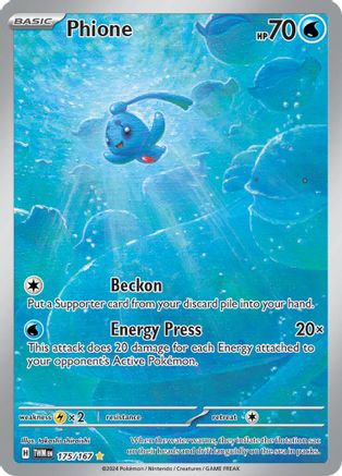 Phione (175/167) SV06: Twilight Masquerade Pokemon - Single Cards