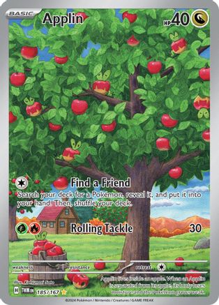 Applin (185/167) SV06: Twilight Masquerade Pokemon - Single Cards