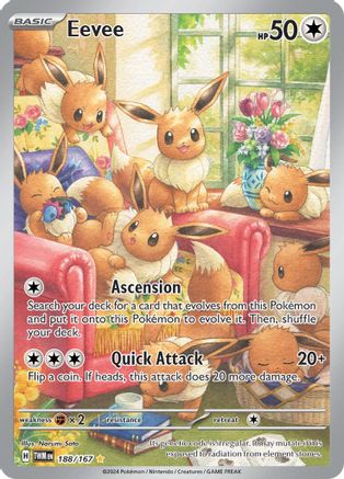 Eevee (188/167) SV06: Twilight Masquerade Pokemon - Single Cards