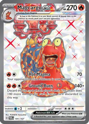 Magcargo ex (191/167) SV06: Twilight Masquerade Pokemon - Single Cards