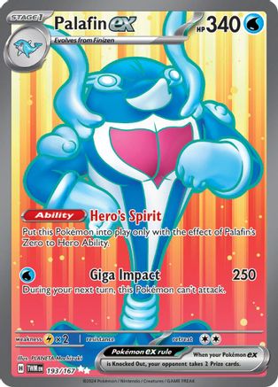 Palafin ex (193/167) SV06: Twilight Masquerade Pokemon - Single Cards