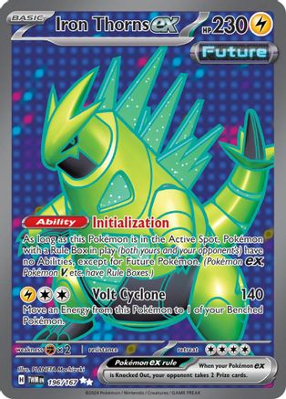 Iron Thorns ex (196/167) SV06: Twilight Masquerade Pokemon - Single Cards