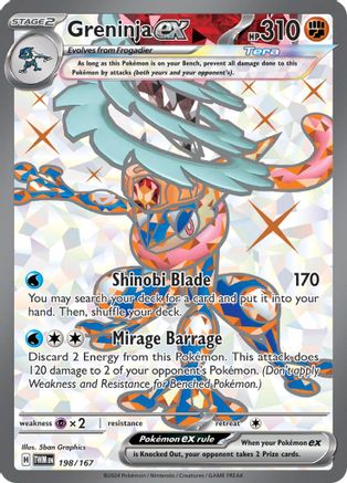 Greninja ex (198/167) SV06: Twilight Masquerade Pokemon - Single Cards