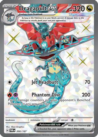Dragapult ex (200/167) SV06: Twilight Masquerade Pokemon - Single Cards