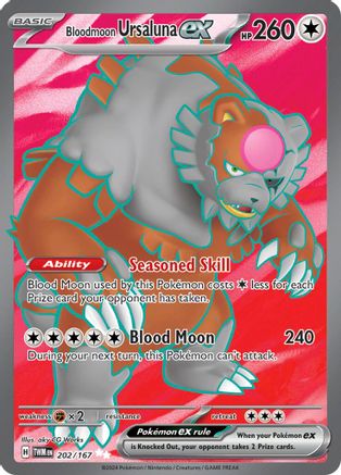 Bloodmoon Ursaluna ex (202/167) SV06: Twilight Masquerade Pokemon - Single Cards