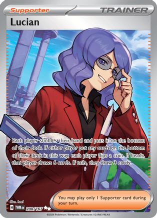 Lucian (208/167) SV06: Twilight Masquerade Pokemon - Single Cards