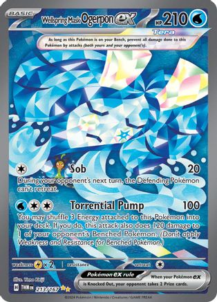 Wellspring Mask Ogerpon ex (213/167) SV06: Twilight Masquerade Pokemon - Single Cards