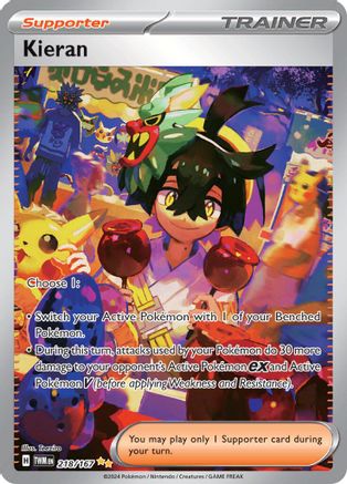 Kieran (218/167) SV06: Twilight Masquerade Pokemon - Single Cards