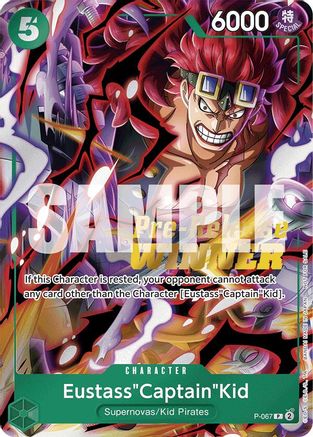 Eustass"Captain"Kid (OP-07 Pre-Release Tournament) [Winner] (P-067) - One Piece Promotion Cards - Single Cards