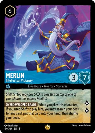 Merlin - Intellectual Visionary (159/204) - Shimmering Skies - Single Cards