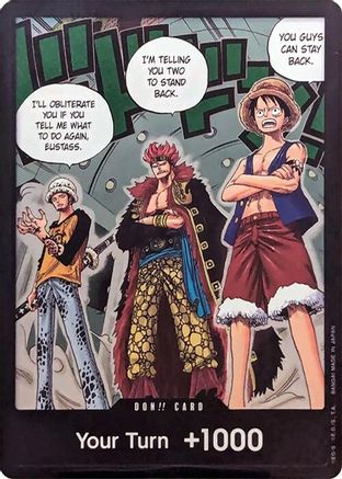 DON!! Card (Trafalgar Law, Eustass Kid and Monkey.D.Luffy) (Double Pack Set Vol. 4) - 500 Years in the Future - Single Cards