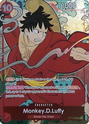 Monkey.D.Luffy (English Version 1st Anniversary Set) (ST10-006) - One Piece Promotion Cards - Single Cards