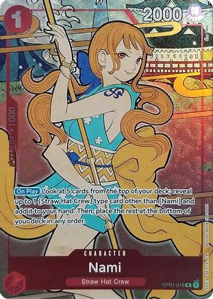 Nami (English Version 1st Anniversary Set) (OP01-016) - One Piece Promotion Cards - Single Cards