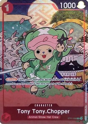 Tony Tony.Chopper (English Version 1st Anniversary Set) (ST01-006) - One Piece Promotion Cards - Single Cards