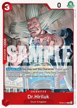 Dr.Hiriluk (OP08-016) One Piece - Two Legends - Single Cards