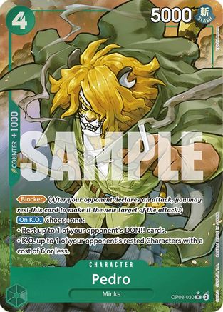 Pedro (Parallel) (OP08-030) One Piece - Two Legends - Single Cards