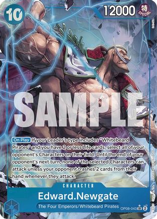 Edward.Newgate (Parallel) (OP08-043) One Piece - Two Legends - Single Cards
