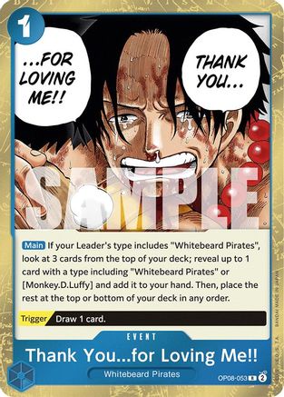 Thank You...for Loving Me!! (OP08-053) One Piece - Two Legends - Single Cards