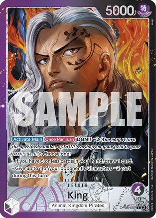 King (057) (Parallel) (OP08-057) One Piece - Two Legends - Single Cards