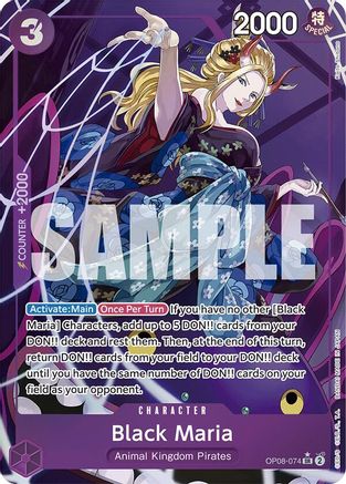 Black Maria (Parallel) (OP08-074) One Piece - Two Legends - Single Cards