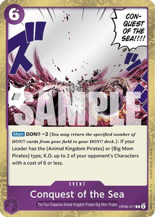 Conquest of the Sea (OP08-077) One Piece - Two Legends - Single Cards