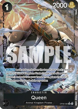 Queen (Parallel) (OP08-080) One Piece - Two Legends - Single Cards