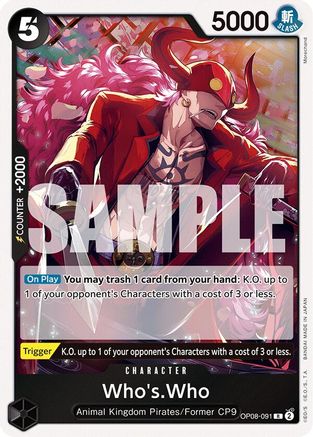 Whos.Who (OP08-091) One Piece - Two Legends - Single Cards