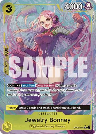 Jewelry Bonney (Parallel) (OP08-105) One Piece - Two Legends - Single Cards