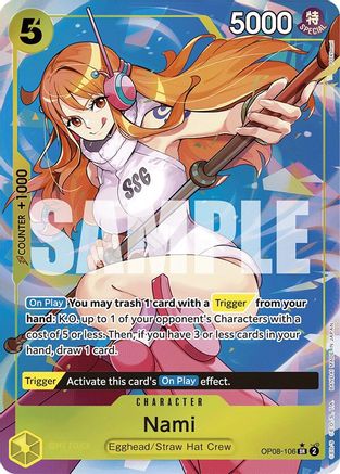 Nami (Parallel) (OP08-106) One Piece - Two Legends - Single Cards