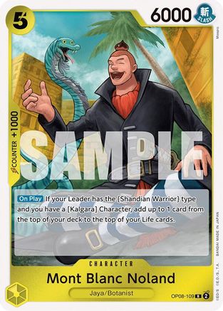 Mont Blanc Noland (OP08-109) One Piece - Two Legends - Single Cards