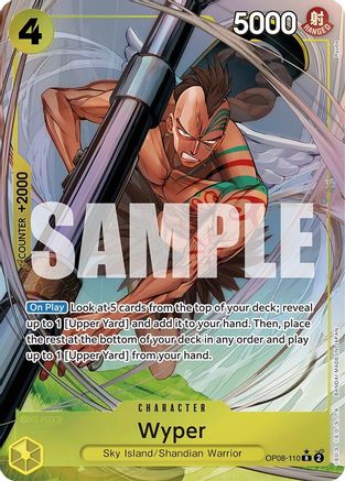Wyper (Parallel) (OP08-110) One Piece - Two Legends - Single Cards