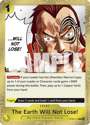 The Earth Will Not Lose! (OP08-115) One Piece - Two Legends - Single Cards