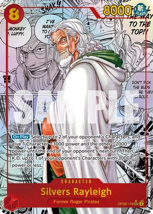 Silvers Rayleigh (Parallel) (Manga) (OP08-118) One Piece - Two Legends - Single Cards