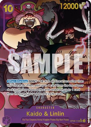 Kaido & Linlin (Parallel) (OP08-119) One Piece - Two Legends - Single Cards