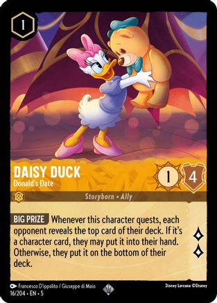 Daisy Duck - Donald's Date (16/204) - Shimmering Skies - Single Cards