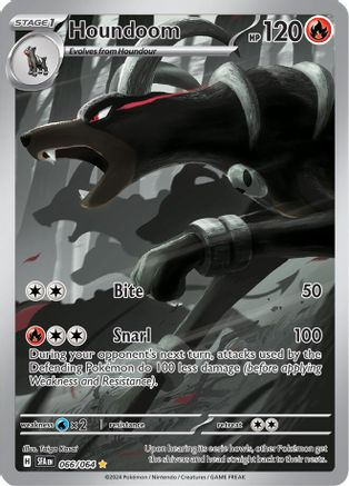 Houndoom 66 - SV Shrouded Fable Pokemon Holofoil - Single Cards