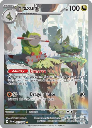 Fraxure 77 - SV Shrouded Fable Pokemon Holofoil - Single Cards