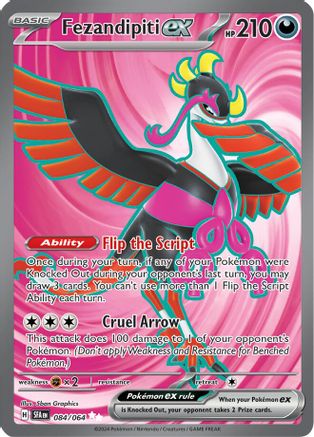 Fezandipiti ex 84 - SV Shrouded Fable Pokemon Holofoil - Single Cards